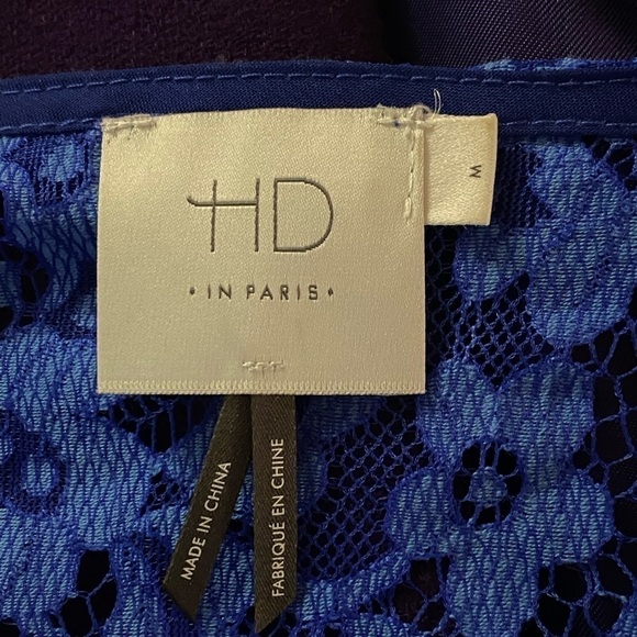 Anthropologie HD in Paris Overture royal blue lace shift dress - Picture 6 of 6